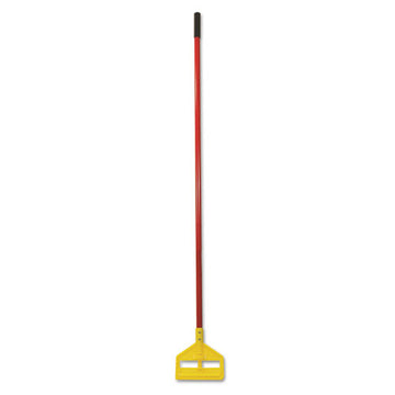 Rubbermaid® Commercial Invader Fiberglass Side-gate Wet-mop Handle, 60", Red-yellow freeshipping - TVN Wholesale